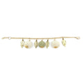 Sachi Calming Sage Collection Bracelet - Sphere, Leaf Charms
