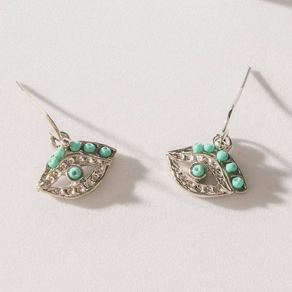 Turquoise Trails & Silver Tales Set of 16 Earrings