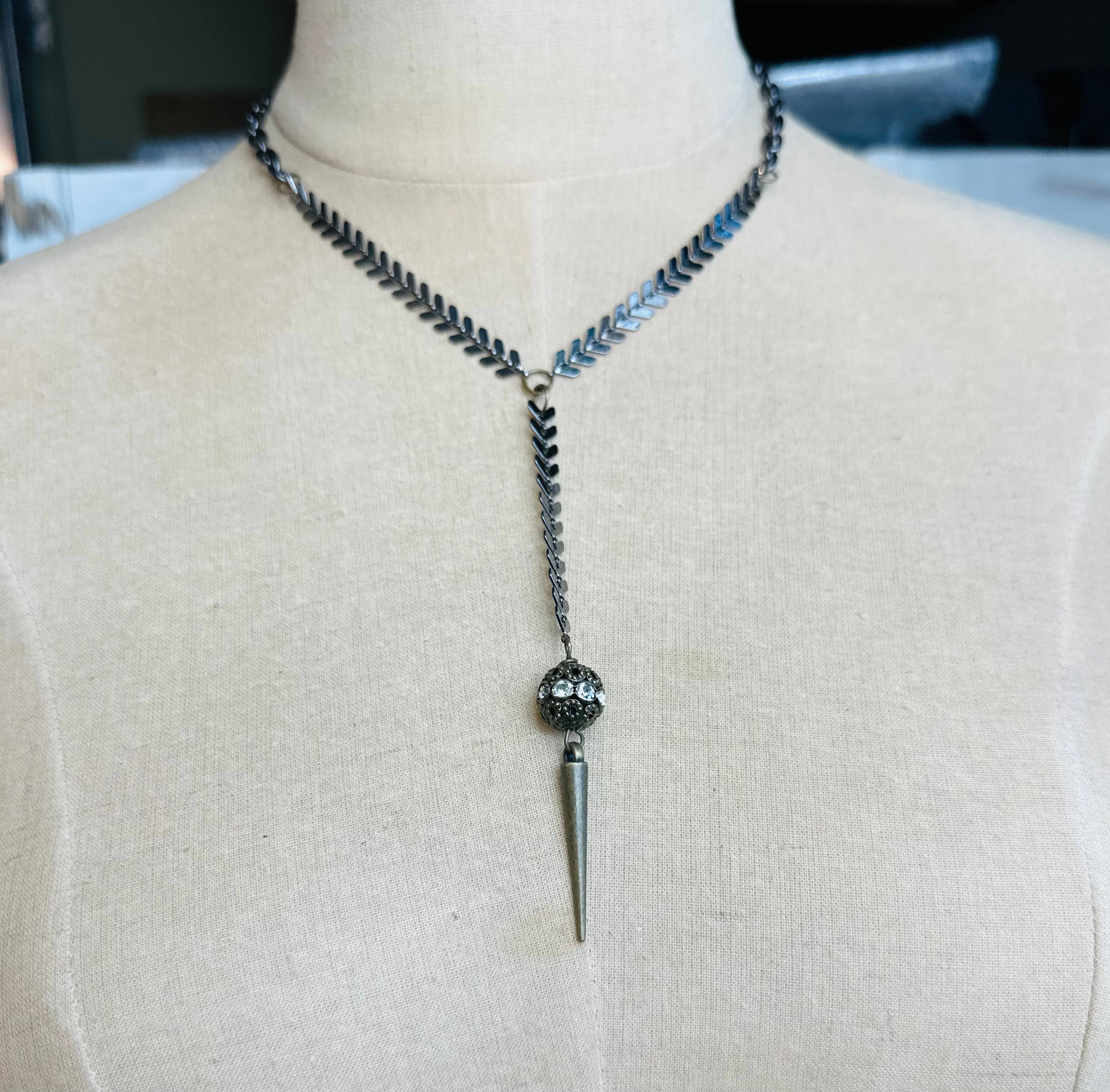 Gorgeous Gunmetal Crystal