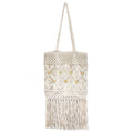 Coco Bag - Cotton Macrame shoulder bag with cotton lining