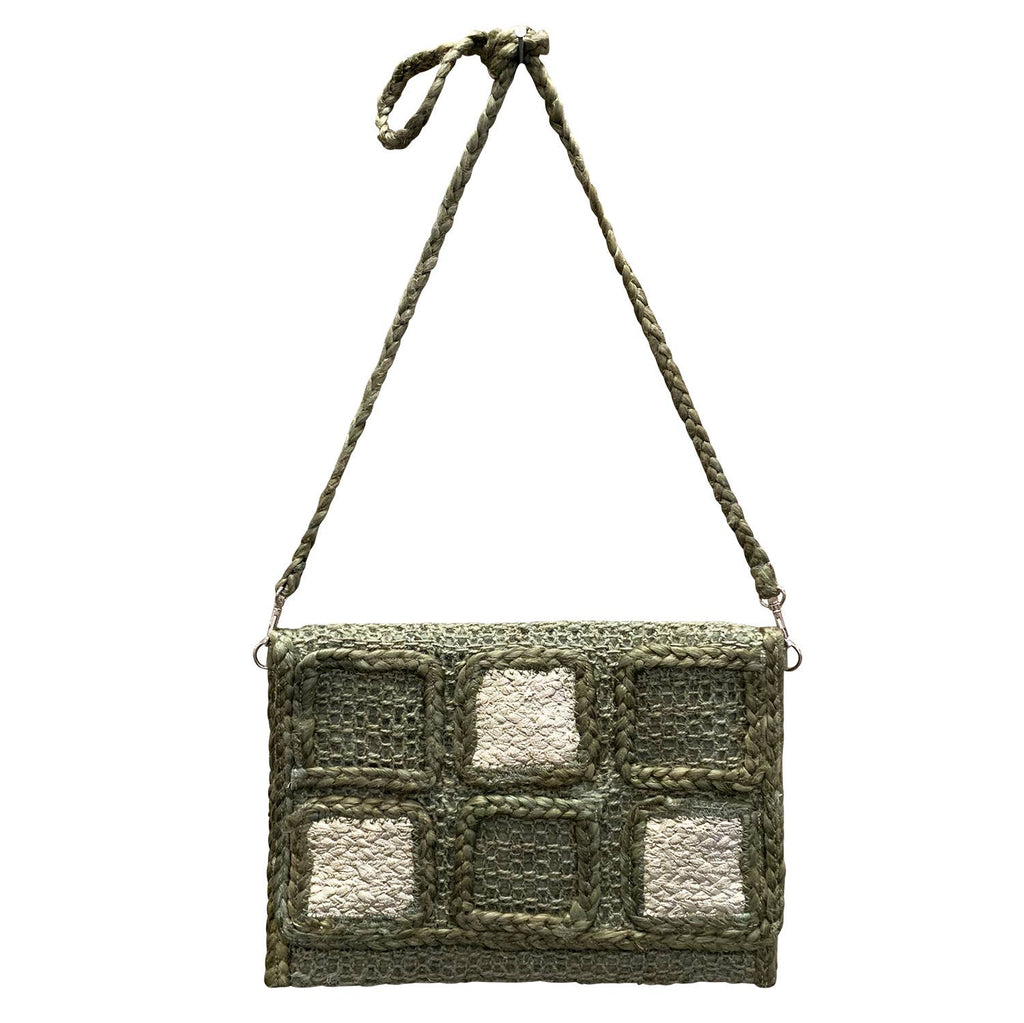 SALE $4 (Regularly $14) Jute Squares Crossbody