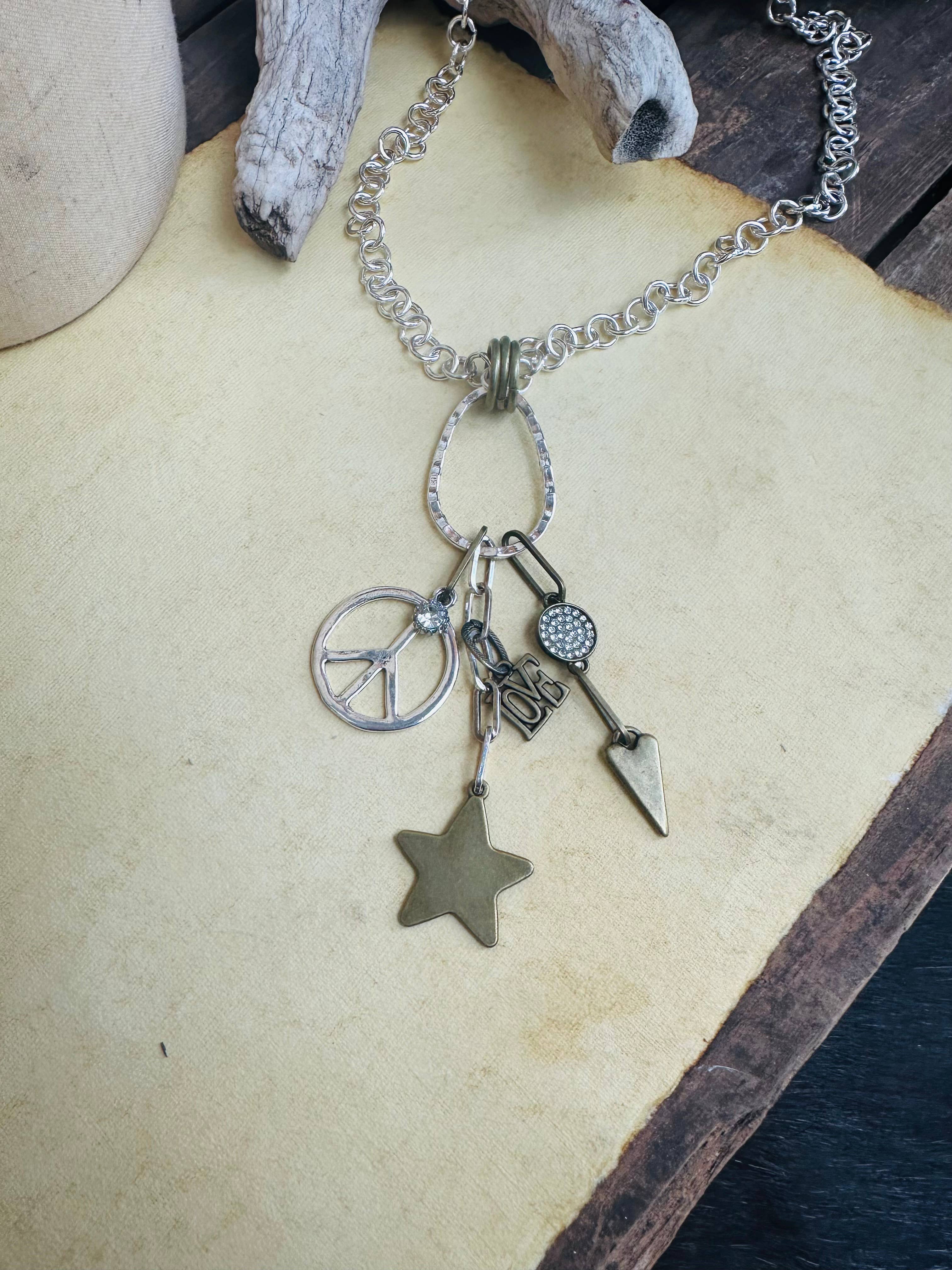 Two Tone Crystal Peace 