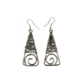 Basketweave Triangle Earrings