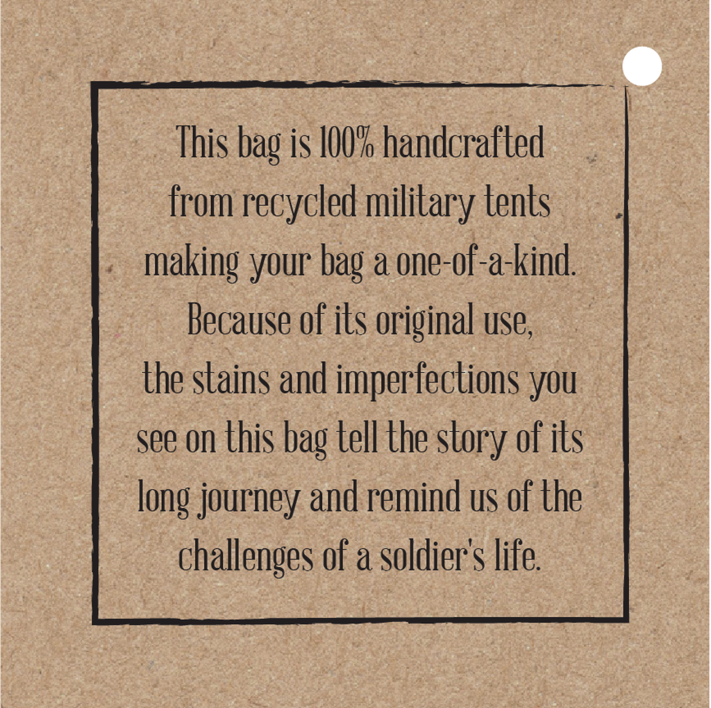 Be Kind Retro Recycled Tent Small Crossbody