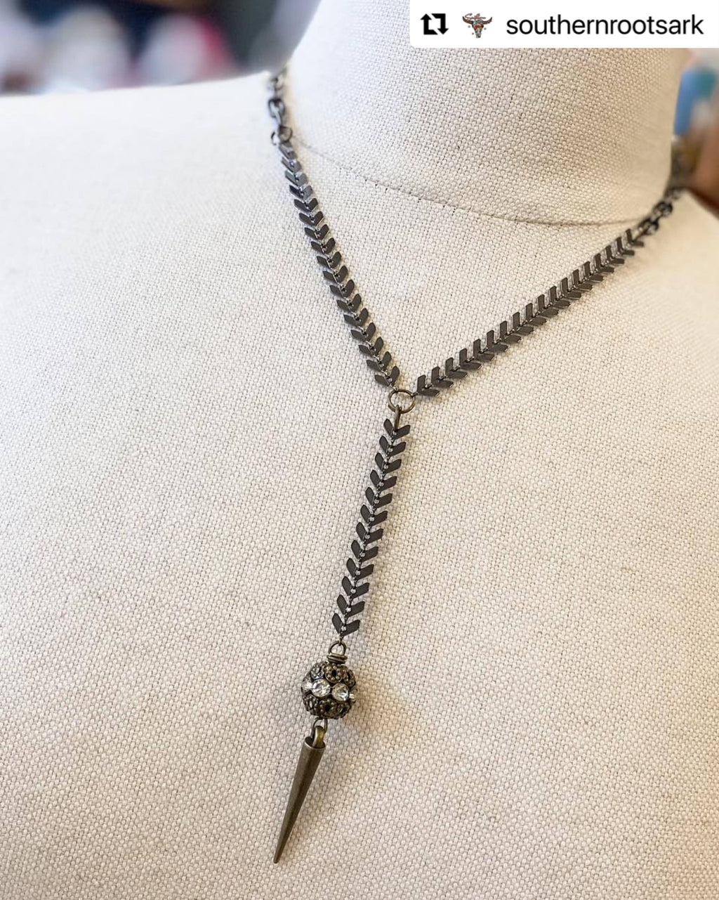 Gorgeous Gunmetal Crystal