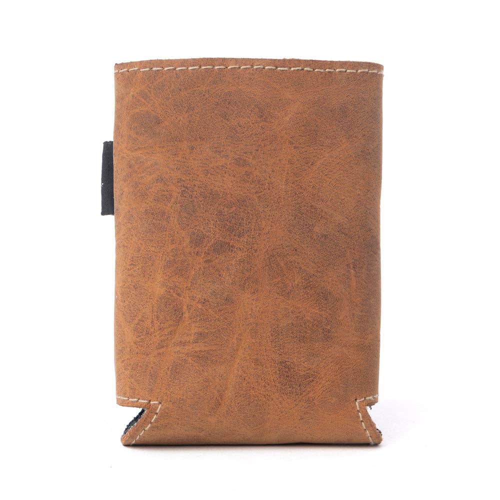 Birch Valley Hairon Leather Beer Can Holder Variant Combo
