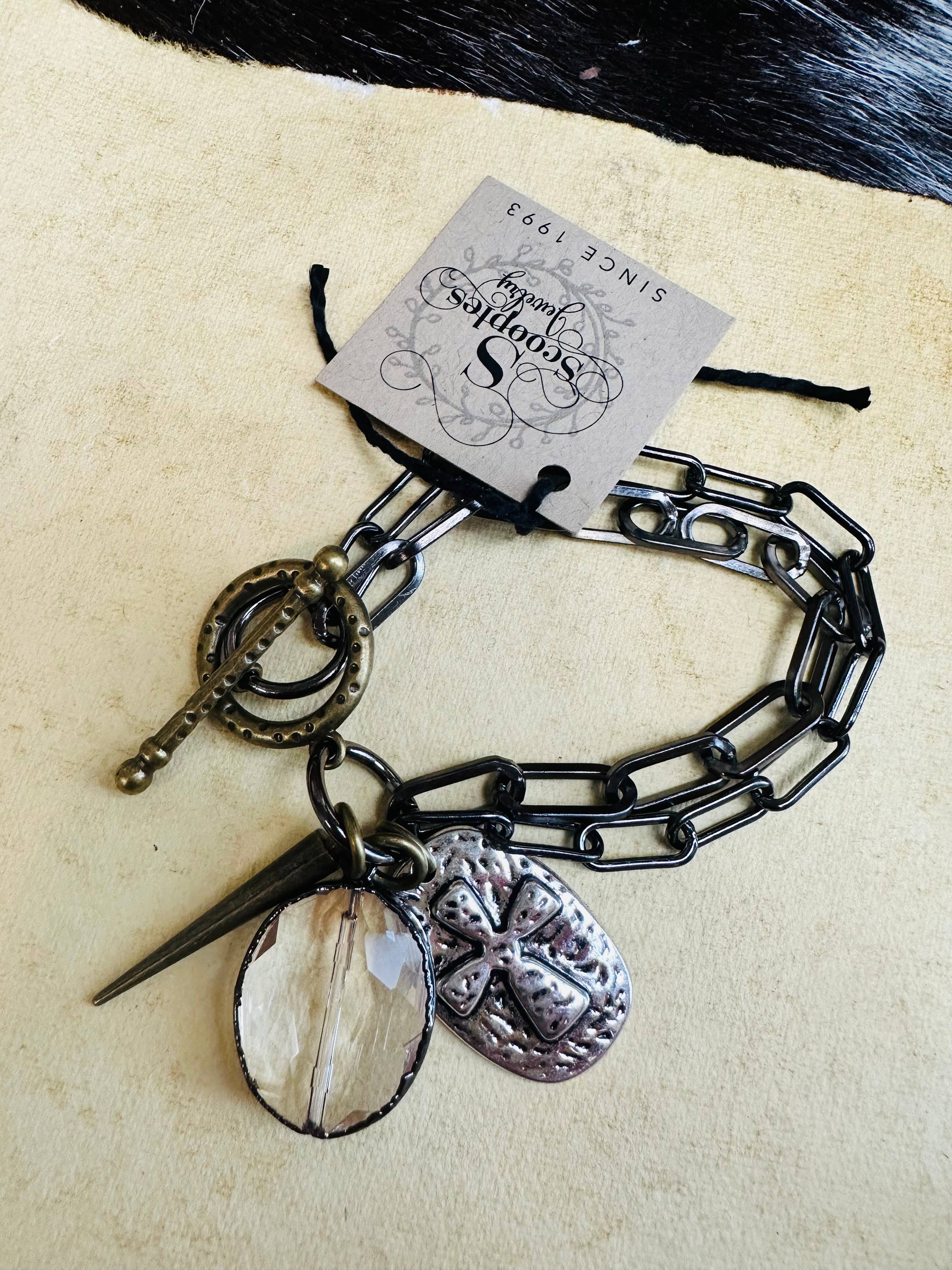 Gorgeous Gunmetal Crystal