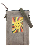 Groovy Smile Recycled Tent Small Crossbody