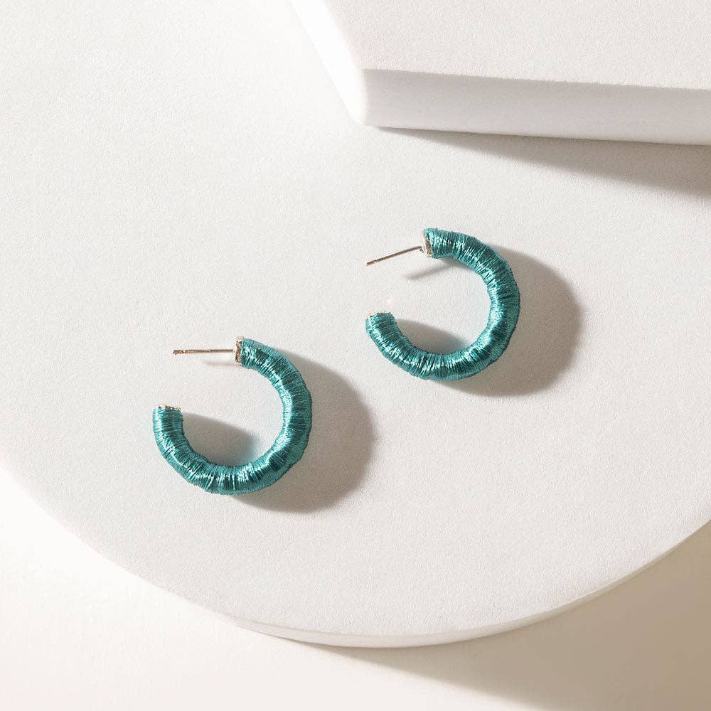 Turquoise Trails & Silver Tales Set of 16 Earrings