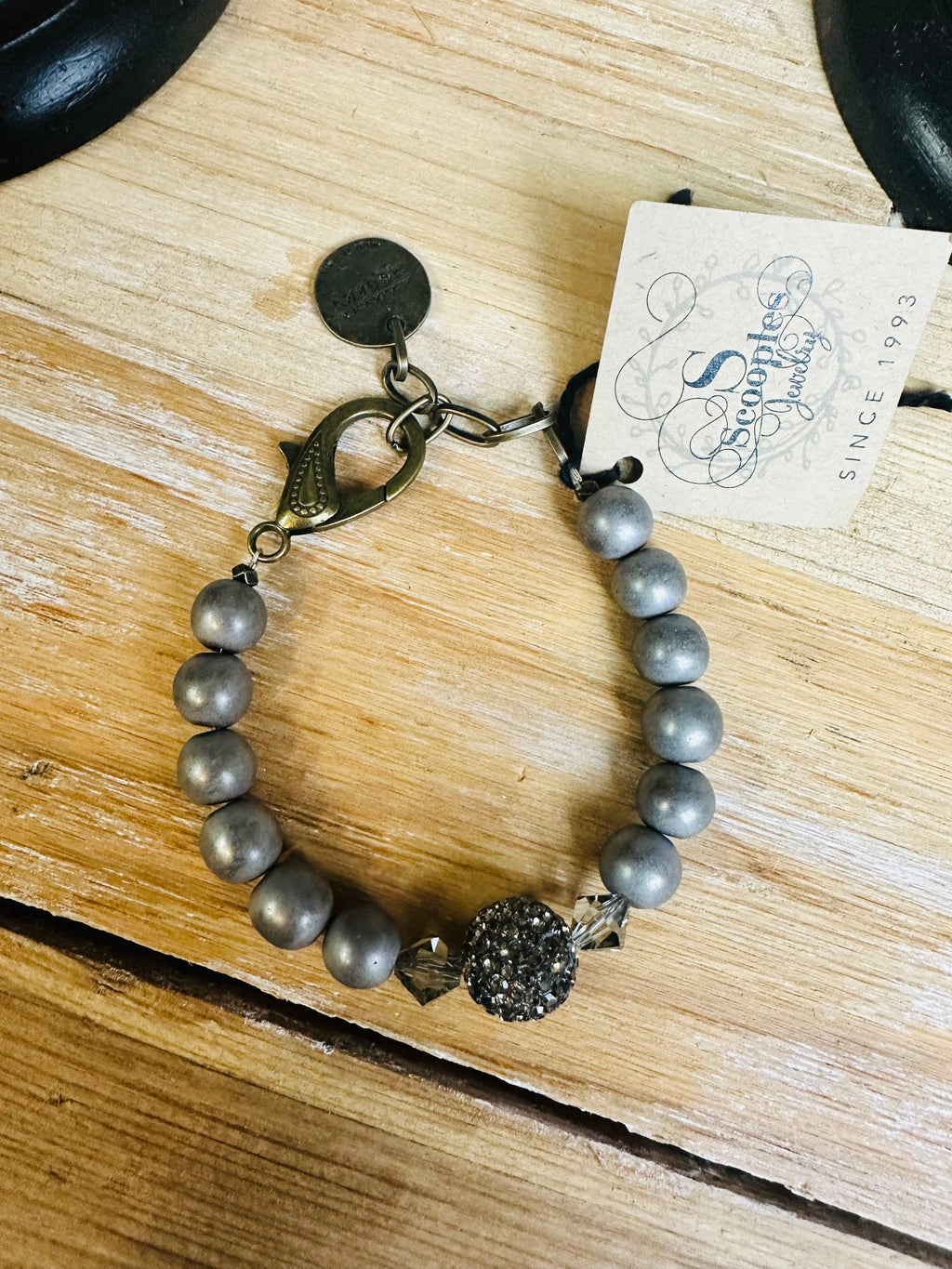 Gorgeous Gunmetal Crystal