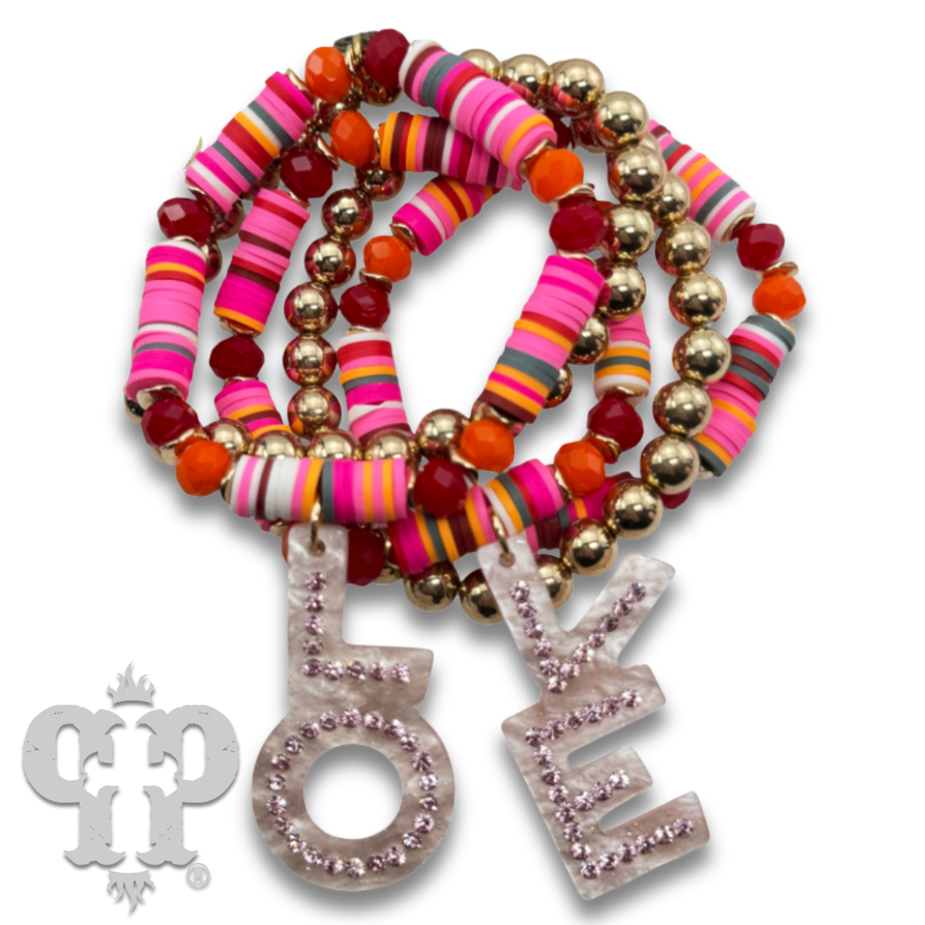 LOVE charm bracelet