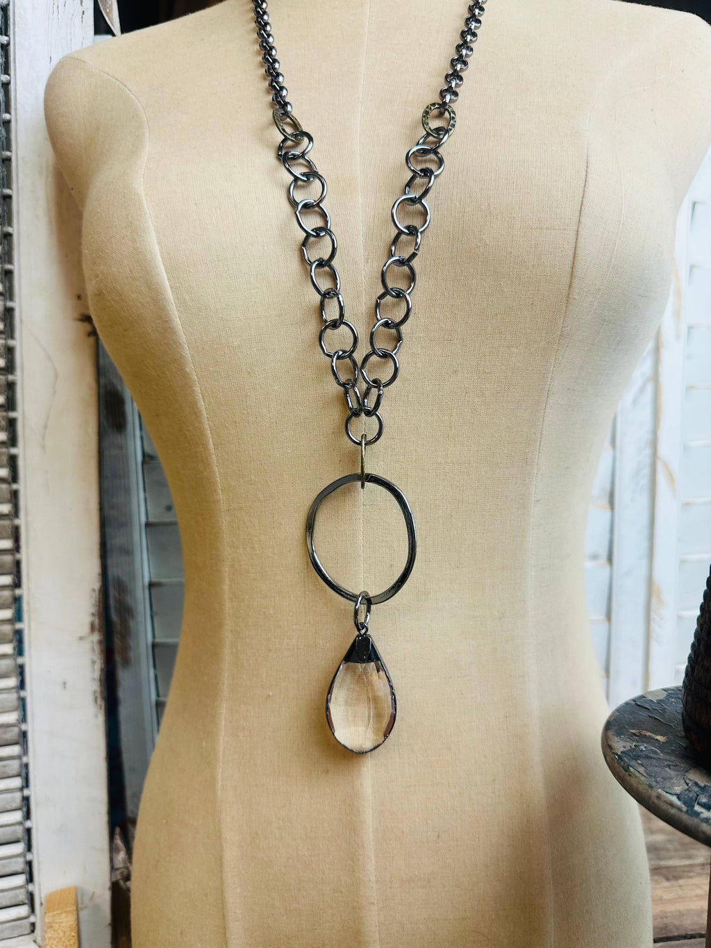 Gorgeous Gunmetal Crystal