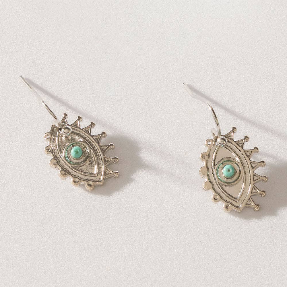 Turquoise Trails & Silver Tales Set of 16 Earrings