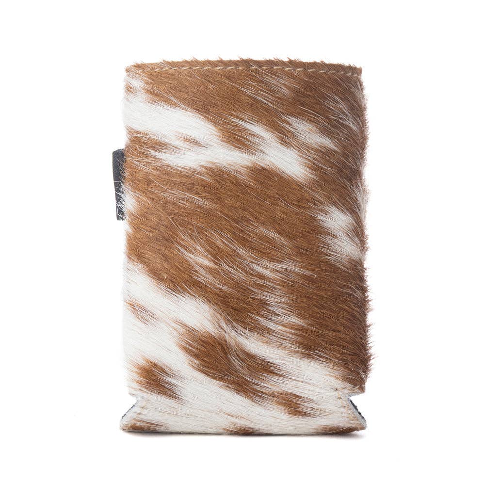 Birch Valley Hairon Leather Beer Can Holder Variant Combo