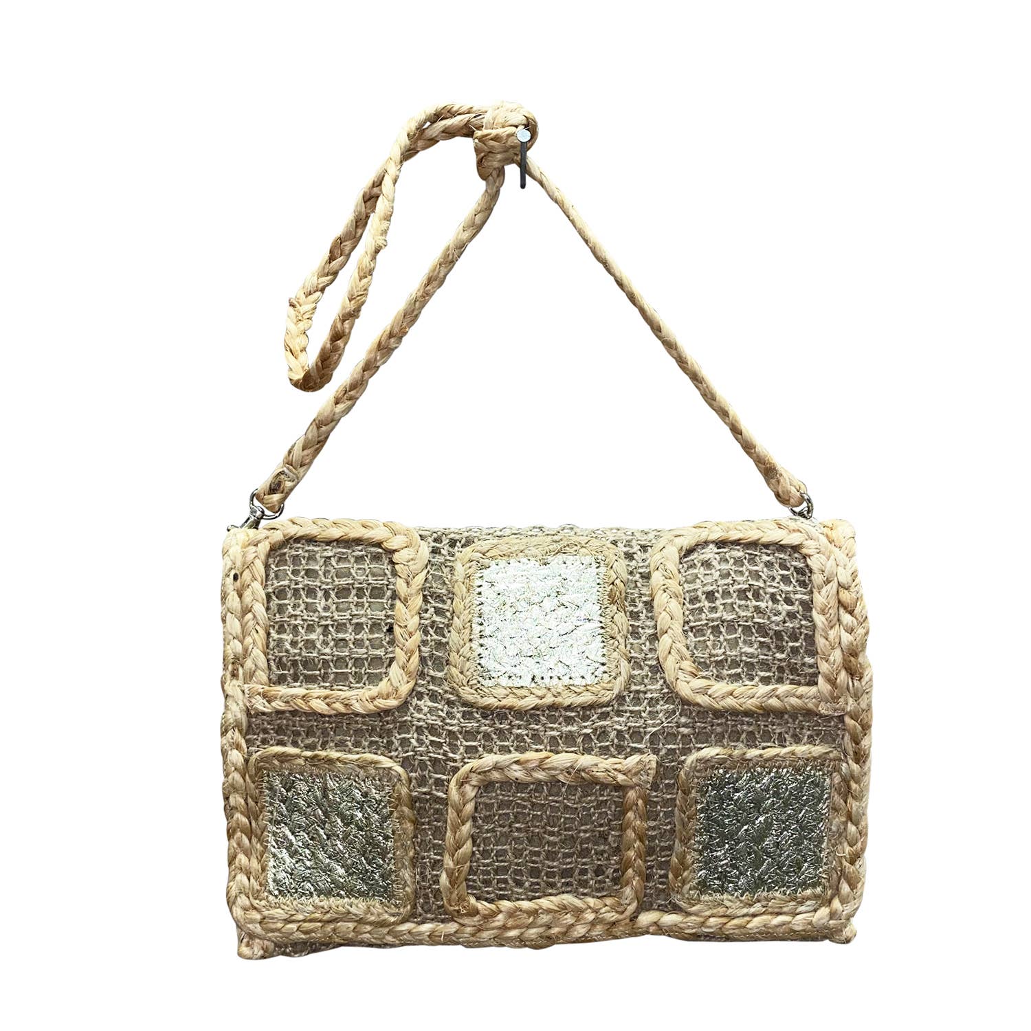 SALE $4 (Regularly $14) Jute Squares Crossbody