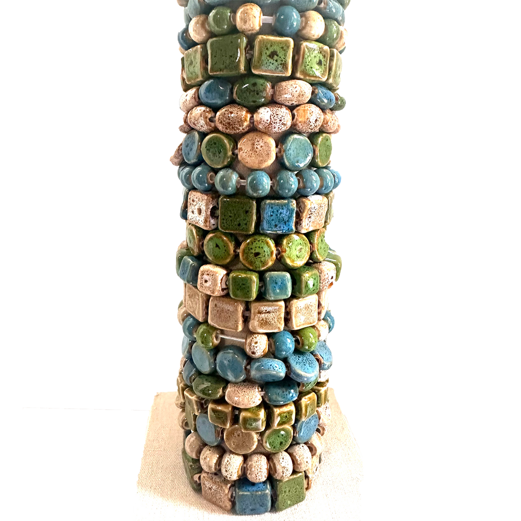 Seashore Color Solid and Multi Clay Bead Stretch Bracelets